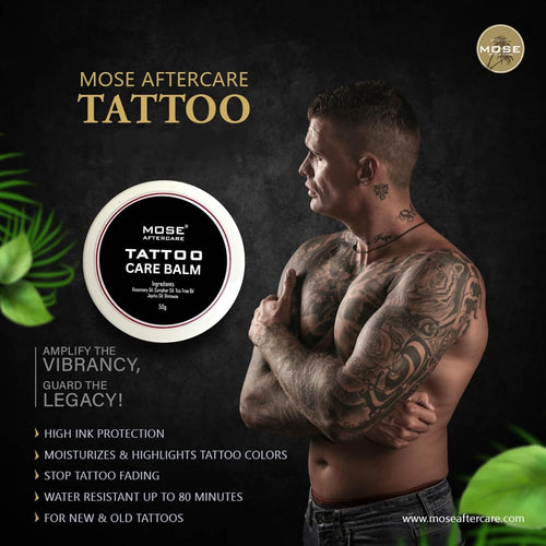 Mose Aftercare Tattoo Care Balm (50g) 100% Organic & Hand Made