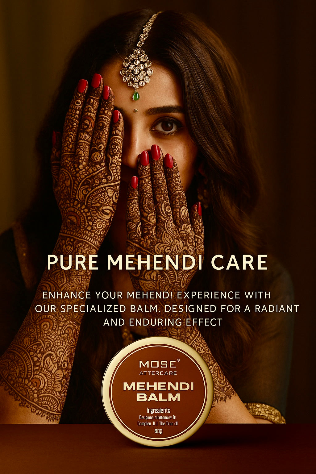 Mose Aftercare Mehendi Care Balm (50g) 100% Organic & Hand Made
