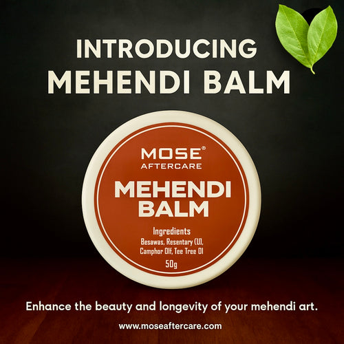 Mose Aftercare Mehendi Care Balm (50g) 100% Organic & Hand Made