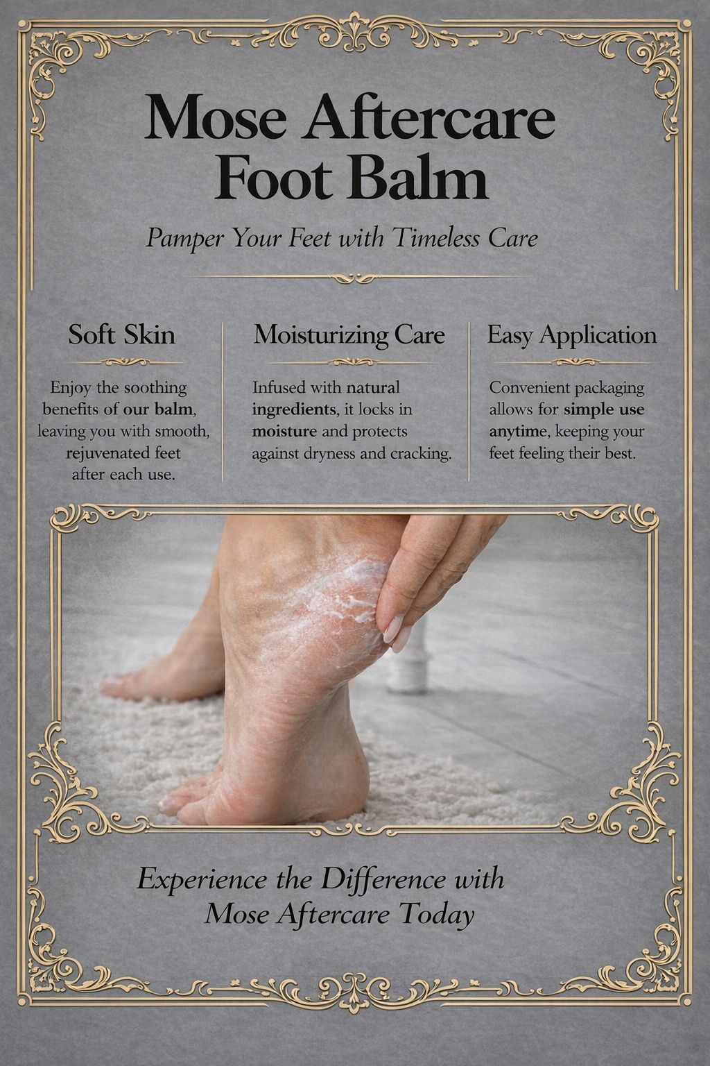 Mose Aftercare Foot Care Balm (50g) 100% Organic & Hand Made